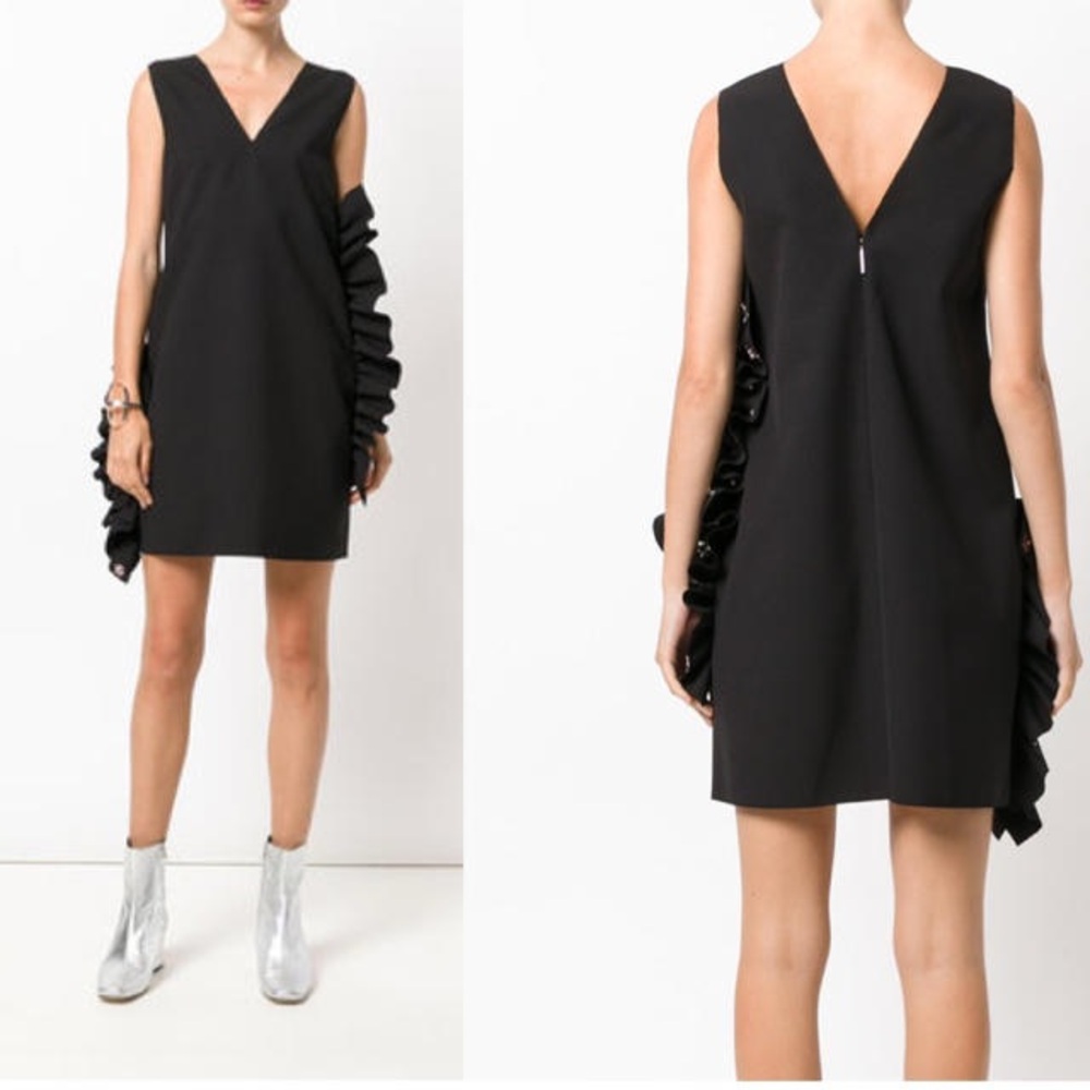 Msgm Structured Ruffles Mini Dress - image 1
